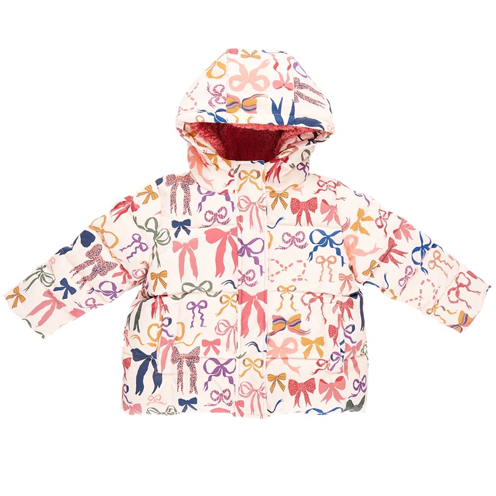 Pink Chicken Pete Puffer - Bows on Bows Pink